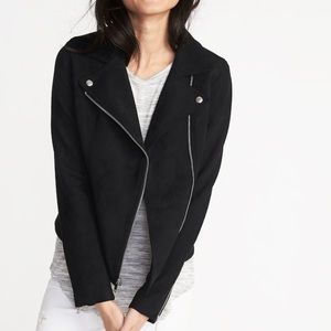 Suedes-knit  Moto Jacket